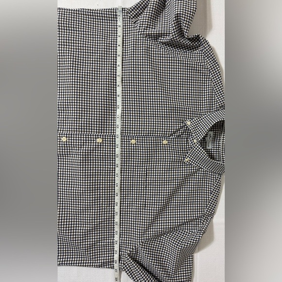 Peter Millar Brown, Blue & White Checkered Plaid Button Up Shirt Men’s XL - Picture 11 of 14